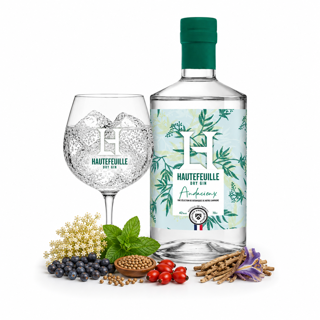 GIN HAUTEFEUILLE AUDACIEUX 42% 70CL
